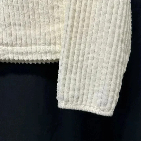 WOOLRICH CORDUROY JACKET - NWOT - medium petite - 100% cotton - ivory corduroy - Picture 7 of 9